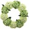2-Pack: 24" Mixed Green Hydrangea Wreath with Grapevine Ring, Floral Home by Artificial Flowers